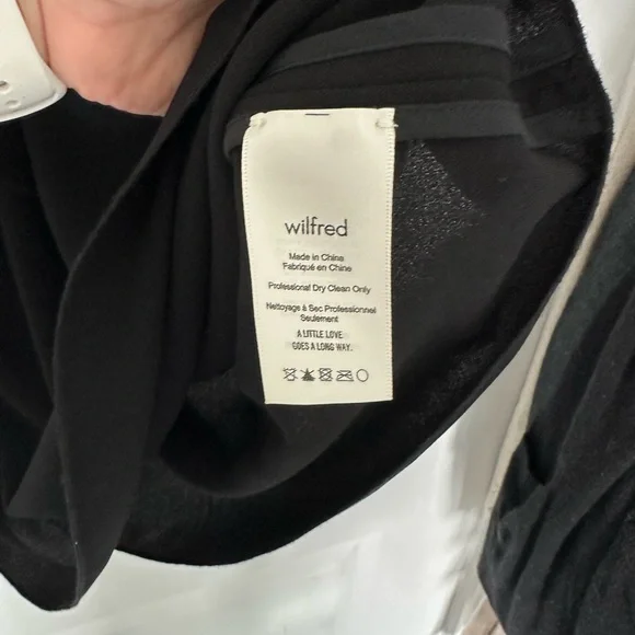 Wilfred Black One-Shoulder Ruffled Top - Picture 3 of 6